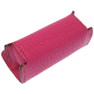 新品同様 エルメス ウッドパズル ケース付 ウッド/シェーブル ナチュラル/ローズショッキング □L刻印 0556【中古】HERMES