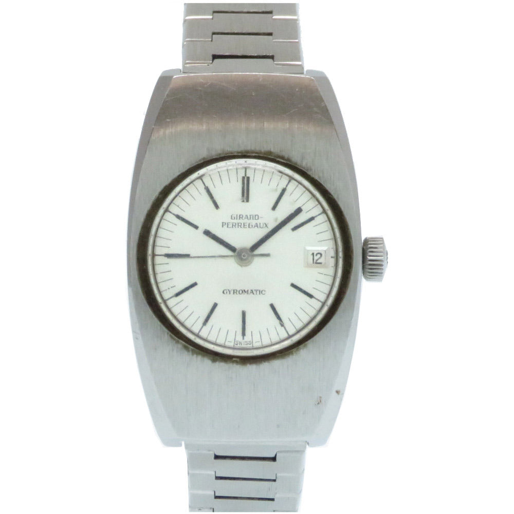 ジラール ペルゴ ジャイロマティック アンティーク 自動巻き 腕時計 SS シルバー文字盤 0563【中古】GIRARD-PERREGAUX gyromatic レディース オートマティック