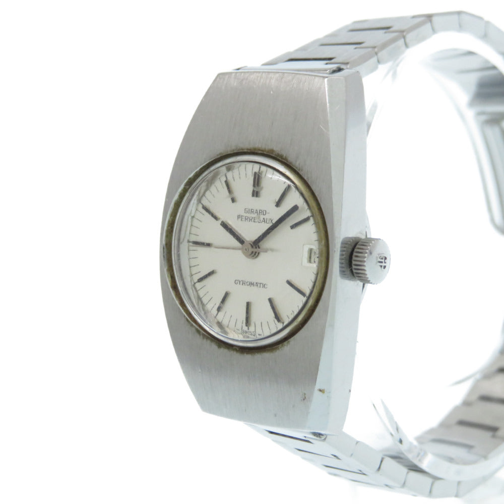 ジラール ペルゴ ジャイロマティック アンティーク 自動巻き 腕時計 SS シルバー文字盤 0563【中古】GIRARD-PERREGAUX gyromatic レディース オートマティック