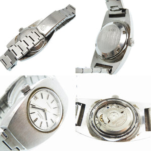 ジラール ペルゴ ジャイロマティック アンティーク 自動巻き 腕時計 SS シルバー文字盤 0563【中古】GIRARD-PERREGAUX gyromatic レディース オートマティック