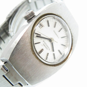 ジラール ペルゴ ジャイロマティック アンティーク 自動巻き 腕時計 SS シルバー文字盤 0563【中古】GIRARD-PERREGAUX gyromatic レディース オートマティック