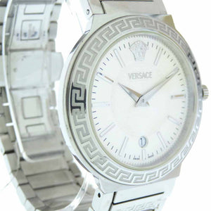 ヴェルサーチ クオーツ 腕時計 ステンレススチール シルバー文字盤 0681【中古】VERSACE メンズ