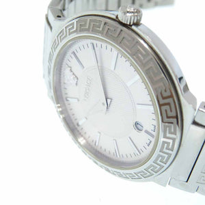 ヴェルサーチ クオーツ 腕時計 ステンレススチール シルバー文字盤 0681【中古】VERSACE メンズ