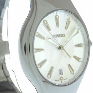 ラドー ダイヤスター クオーツ 腕時計 チタンベルト 115.0654.3 シルバー ガンメタ 0683【中古】RADO メンズ