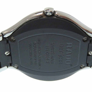 ラドー ダイヤスター クオーツ 腕時計 チタンベルト 115.0654.3 シルバー ガンメタ 0683【中古】RADO メンズ