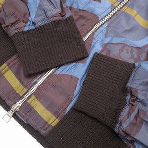 美品 ルイヴィトン チャップマンブラザーズ 17SS ジラフ ボンバージャケット サバンナ ナイロン ブルゾン サイズ48 ブルー 青 LV 0713【中古】LOUIS VUITTON メンズ