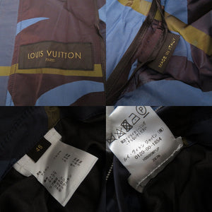 美品 ルイヴィトン チャップマンブラザーズ 17SS ジラフ ボンバージャケット サバンナ ナイロン ブルゾン サイズ48 ブルー 青 LV 0713【中古】LOUIS VUITTON メンズ