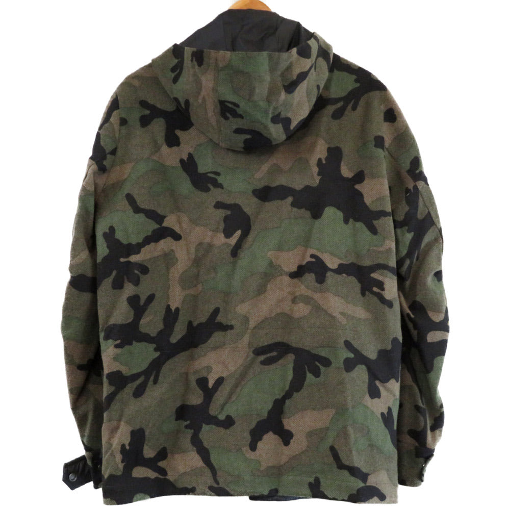 美品 ヴァレンティノ カモフラージュ ジャケット コート 迷彩 ウール サイズ46 ライナー付 0714【中古】VALENTINO メンズ