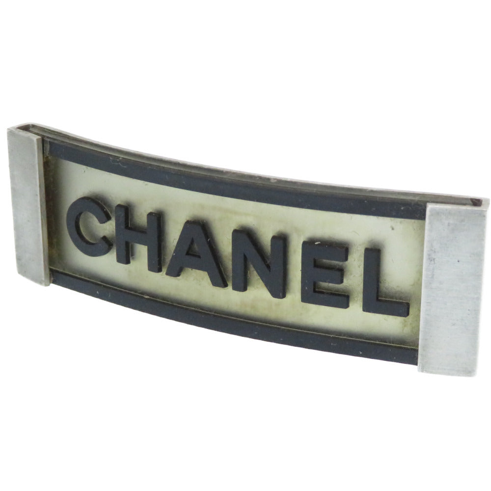 シャネル ロゴ スポーツライン バレッタ ラバーブラック 01P刻印 髪留め 黒 0716【中古】CHANEL アクセサリー