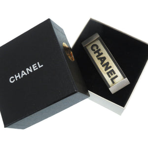 シャネル ロゴ スポーツライン バレッタ ラバーブラック 01P刻印 髪留め 黒 0716【中古】CHANEL アクセサリー