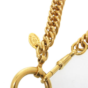 美品 シャネル ルーペ カラーストーン ゴールド ヴィンテージ ゴールド チェーン ネックレス アクセサリー 0765 【中古】 CHANEL