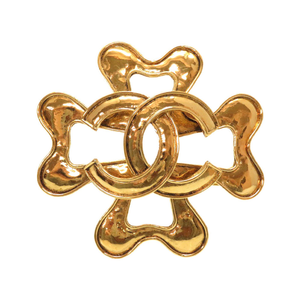 美品 シャネル ヴィンテージ ココマーク ゴールド ブローチ アクセサリー 0784 【中古】 CHANEL