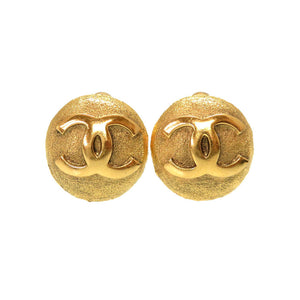 美品 シャネル ヴィンテージ ココマーク ゴールド イヤリング アクセサリー 0787 【中古】 CHANEL