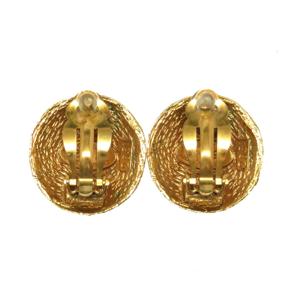 美品 シャネル ヴィンテージ ココマーク ゴールド イヤリング アクセサリー 0787 【中古】 CHANEL