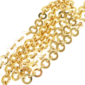 美品 サルヴァトーレ フェラガモ ヴァラ チェーン ショルダーバッグ 4Q-213202 スウェード ブラウン 0798【中古】Salvatore Ferragamo