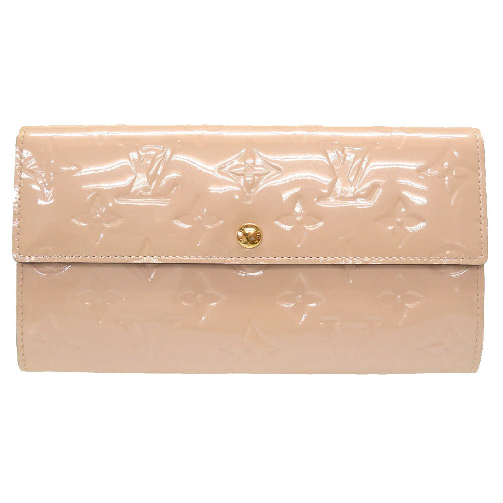 美品 ルイ ヴィトン モノグラム ヴェルニ ポルトフォイユ サラ ローズ アンジェリーク M90081 長財布 財布 LV 0810 【中古】 LOUIS VUITTON