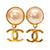 シャネル ヴィンテージ 93A ココマーク フェイクパール イヤリング アクセサリー 0052 【中古】 CHANEL