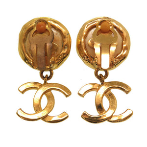 シャネル ヴィンテージ 93A ココマーク フェイクパール イヤリング アクセサリー 0052 【中古】 CHANEL