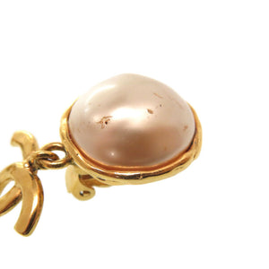 シャネル ヴィンテージ 93A ココマーク フェイクパール イヤリング アクセサリー 0052 【中古】 CHANEL