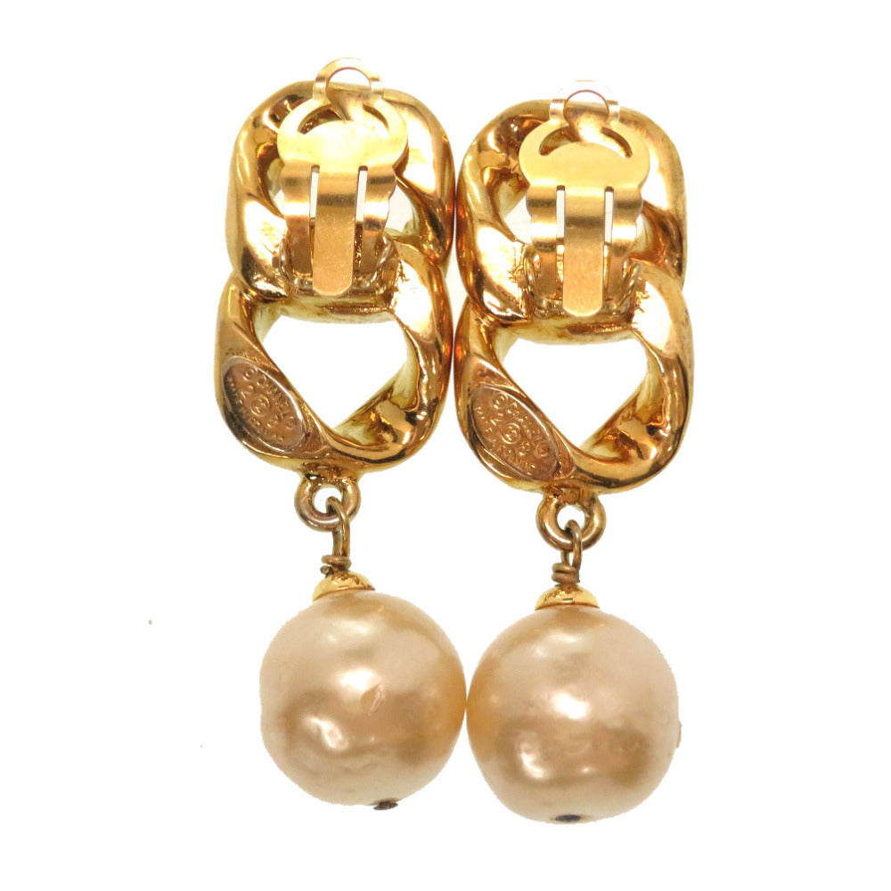 シャネル ヴィンテージ ゴールド チェーン モチーフ イヤリング アクセサリー 0056 【中古】 CHANEL