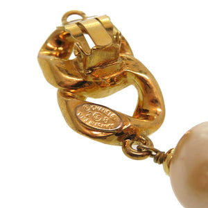 シャネル ヴィンテージ ゴールド チェーン モチーフ イヤリング アクセサリー 0056 【中古】 CHANEL