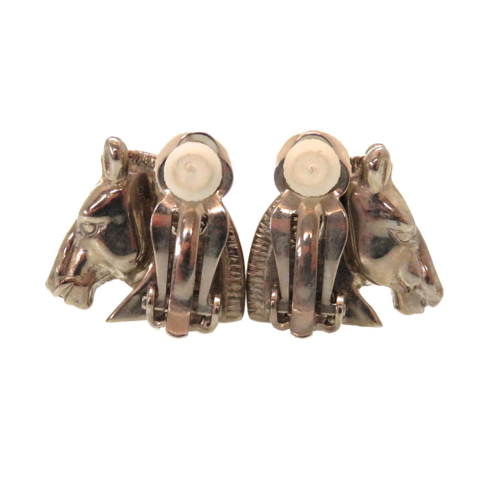 美品 エルメス ホース 馬 シルバー イヤリング アクセサリー 0060 【中古】 HERMES