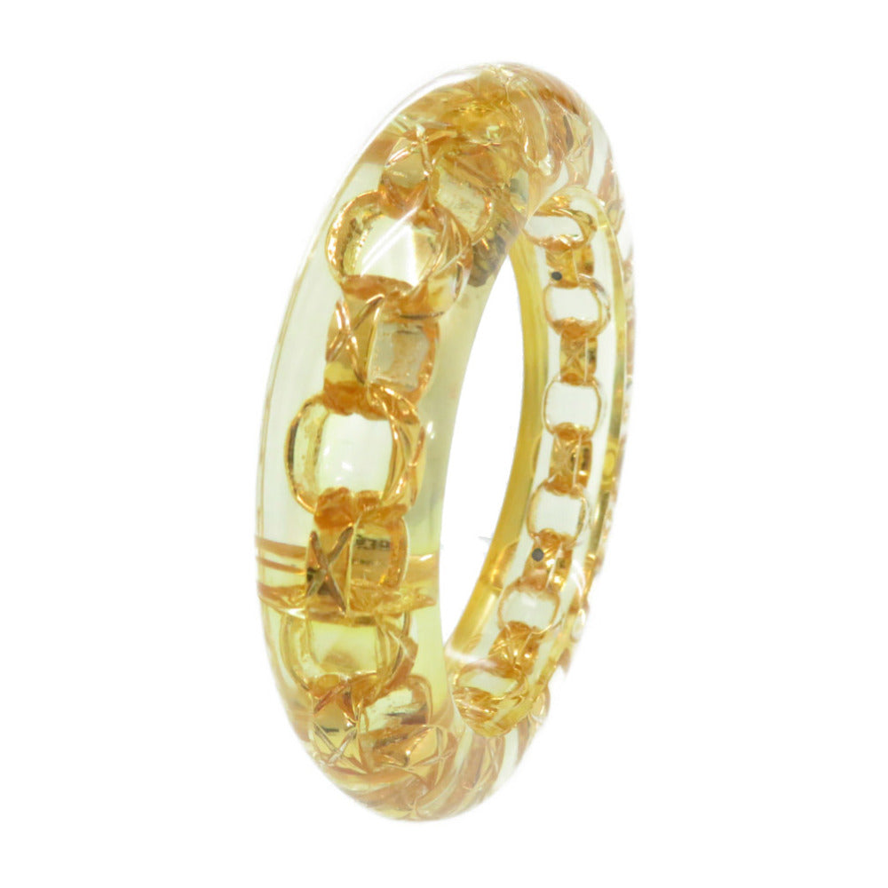 シャネル チェーン クリア バングル ヴィンテージ ゴールド アクセサリー アンティーク 0068【中古】CHANEL