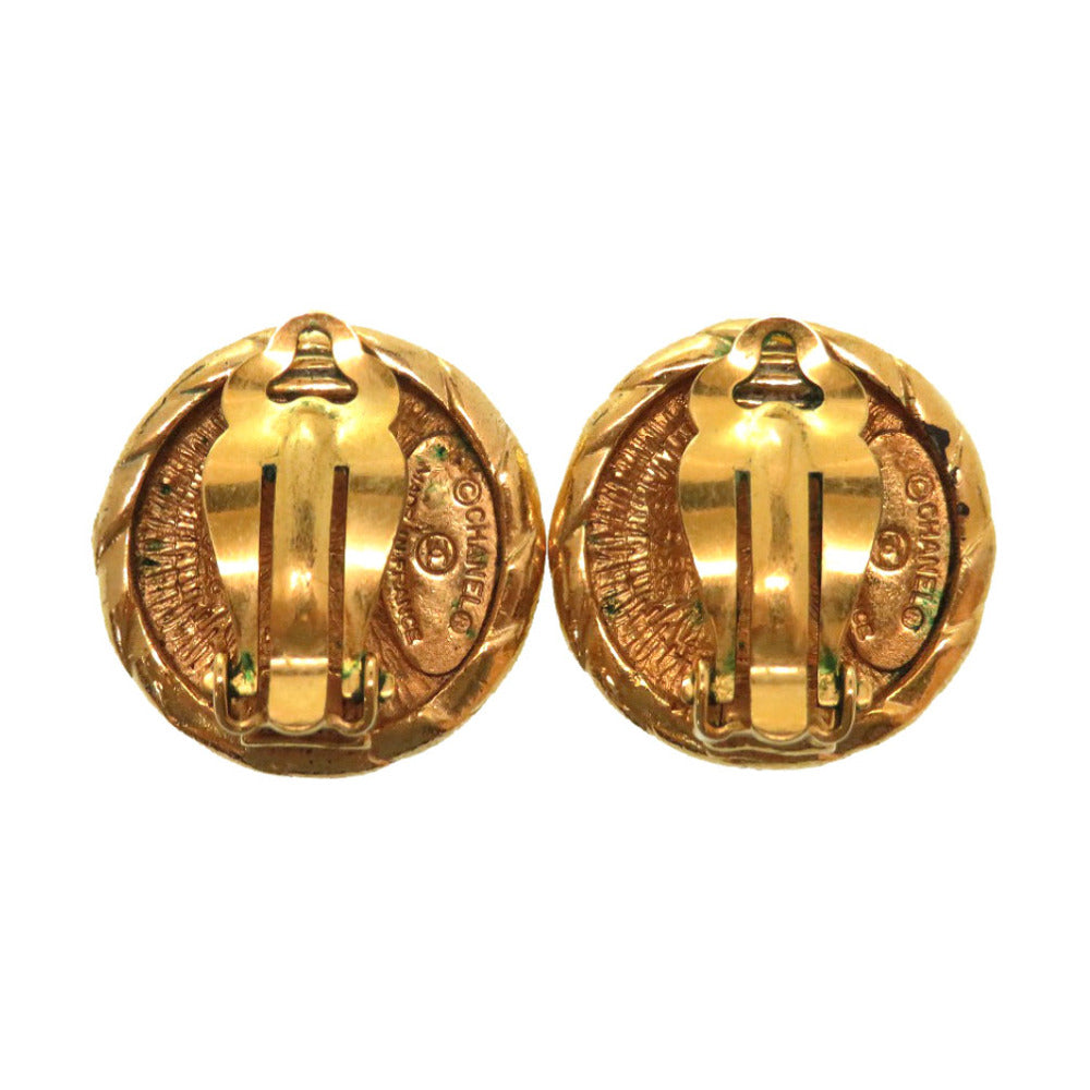 美品 シャネル ヴィンテージ ココマーク ゴールド イヤリング アクセサリー 0088 【中古】 CHANEL