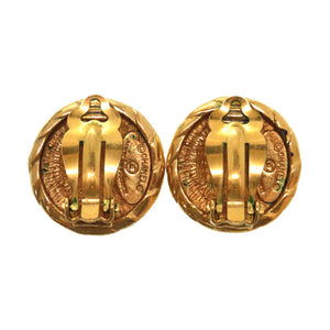 美品 シャネル ヴィンテージ ココマーク ゴールド イヤリング アクセサリー 0088 【中古】 CHANEL