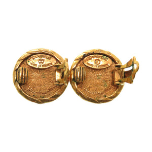 美品 シャネル ヴィンテージ ココマーク ゴールド イヤリング アクセサリー 0088 【中古】 CHANEL