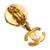 美品 シャネル ココマーク カラーストーン ゴールド イヤリング ワインレッド アクセサリー 0097【中古】CHANEL