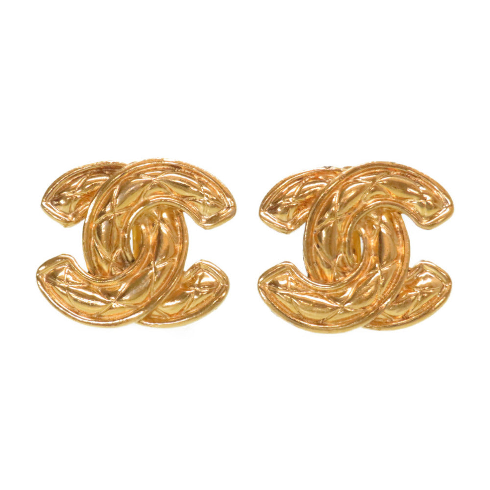 シャネル ココマーク マトラッセ ゴールド イヤリング  アクセサリー 0100【中古】CHANEL レディース