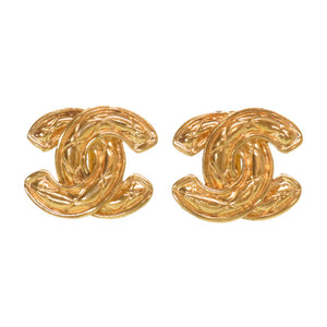 シャネル ココマーク マトラッセ ゴールド イヤリング  アクセサリー 0100【中古】CHANEL レディース