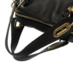 美品 クロエ パラティ スモール レザー ブラック 2WAY ハンドバッグ バッグ 黒 0114 【中古】 Chloe レディース