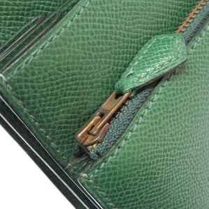 エルメス サックアデペッシュ ヴィンテージ ショルダーバッグ クシュベル ヴェール ジェット 〇R刻印 0041【中古】HERMES