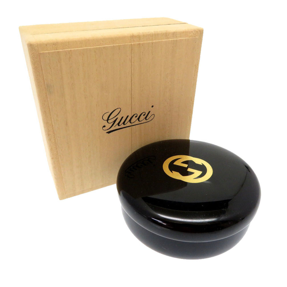 未使用 グッチ 漆器 世界1050個限定 ノベルティ ブラック 小物 GG 黒 0074 【中古】 GUCCI
