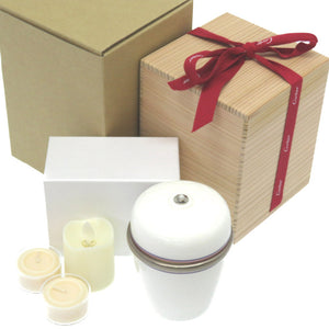 未使用 カルティエ アロマキャンドル キャンドルホルダー 陶器 ホワイト 0077【中古】CARTIER