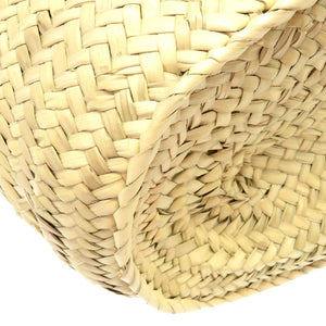 未使用 ロエベ バスケットバッグ カーフ ヤシの葉 ホワイト トートバッグ バッグ 白 0082 【中古】 LOEWE