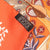 美品 エルメス カレ90 Aux Portes du Palais 王宮の扉 シルク オレンジ スカーフ 0105 【中古】 HERMES