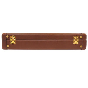 エルメス アルデンヌ ブラウン ゴールド金具 □A刻印 ヴィンテージ アタッシュケース バッグ 茶 0112 【中古】 HERMES