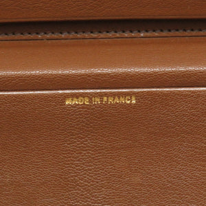 エルメス アルデンヌ ブラウン ゴールド金具 □A刻印 ヴィンテージ アタッシュケース バッグ 茶 0112 【中古】 HERMES