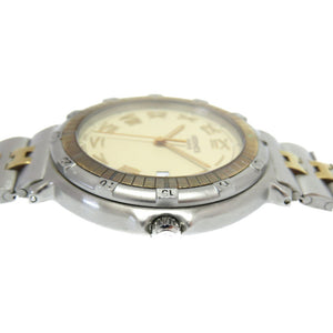 エルメス クオーツ キャプテン ニモ 腕時計 SS ベージュ 0003【中古】HERMES メンズ