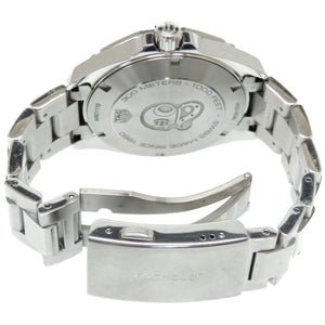 タグホイヤー アクアレーサー WBD1110 クオーツ 腕時計 SS ブラック 黒文字盤 0006【中古】TAG HEUER メンズ