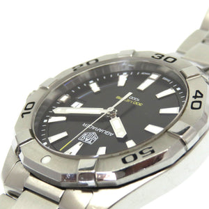 タグホイヤー アクアレーサー WBD1110 クオーツ 腕時計 SS ブラック 黒文字盤 0006【中古】TAG HEUER メンズ