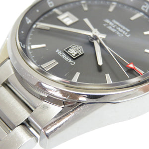 タグホイヤー カレラ ツインタイム キャリバー7 裏スケ WAR2012-0 自動巻き 腕時計 SS グレー文字盤 0007【中古】TAG HEUER メンズ オートマチック AT