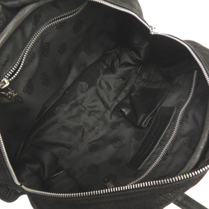 クロムハーツ セメタリークロス フリンジ ジムバッグ デストロイレザー ブラック 黒 0030【中古】CHROME HEARTS