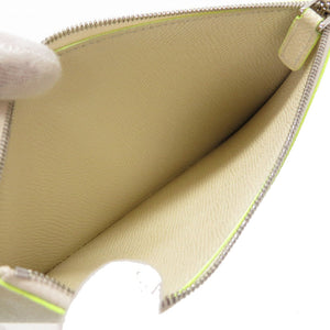 新品同様 ブルガリ × フラグメント フォン & カードケース 藤原ヒロシ カードケース レザー ネオンイエロー 0055 【中古】 BVLGARI × FRGMT