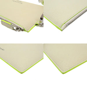 新品同様 ブルガリ × フラグメント フォン & カードケース 藤原ヒロシ カードケース レザー ネオンイエロー 0055 【中古】 BVLGARI × FRGMT