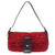 美品 フェンディ ビーズ マンマバケット ショルダー ハンド バッグ レザー レッド 赤 0021【中古】FENDI