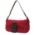 美品 フェンディ ビーズ マンマバケット ショルダー ハンド バッグ レザー レッド 赤 0021【中古】FENDI